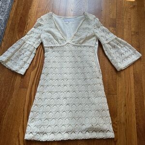 Elegant Cream Lace Dress